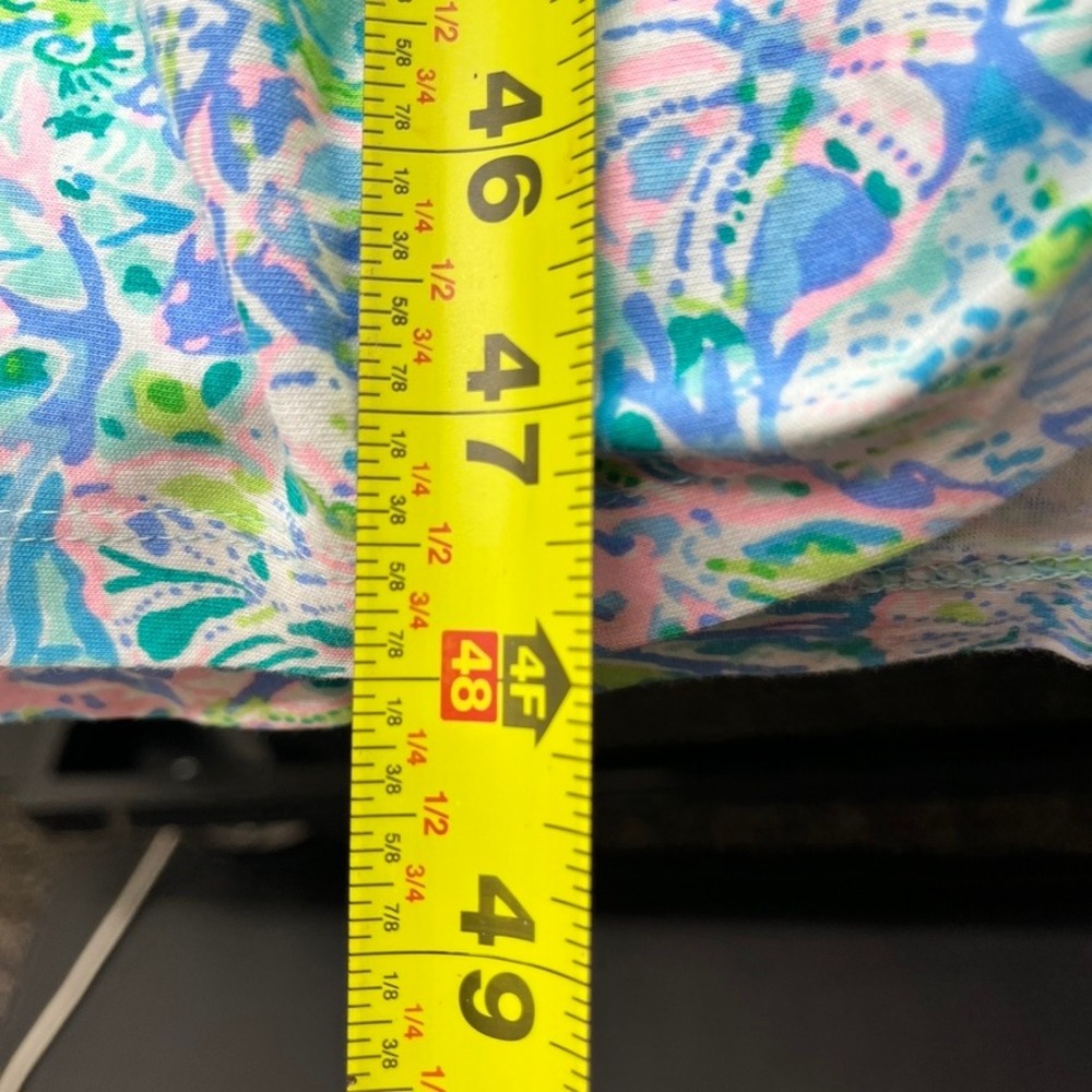 Lilly Pulitzer Malone Maxi Dress Small Surf Blue Soleil It On Me Tiered Boho NEW - Picture 10 of 10